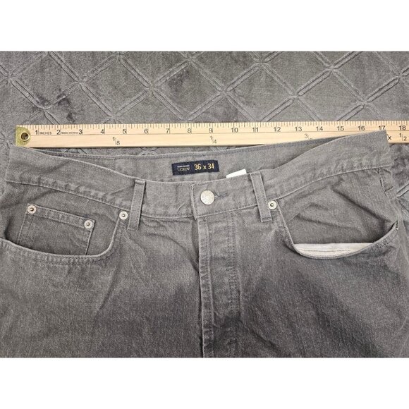 J Crew Jeans Men W36 L32 Grey Denim Jeans 100% Cotton - Picture 8 of 11